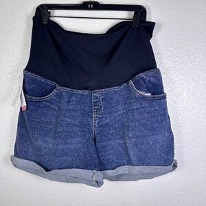 Isabel by Ingrid Isabel Women’s Maternity Denim Shorts. Sz 16.